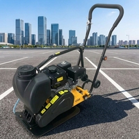 Vibrateur de plaque à essence, Compacteur d'asphalte pour routes municipales, Machine de compactage de sol portative