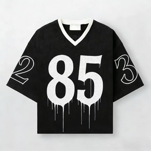 Sweat-shirt en maille imprimée en polyester à séchage rapide, style streetwear, coupe ample, haute qualité, pour homme, en tissu tricoté - Product Image 2