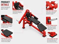 Máquina de Ejercicios para Hombros y Dorsales Traseros MRD-SH48, Comercial, con Placas de Peso, para Gimnasio