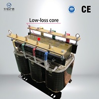 Transformateur d'isolement triphasé à sec d'origine usine 40KVA 400V à faibles pertes et faible augmentation de température