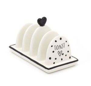 Soporte de Cerámica Clásico de Diseño Especial para Tostadas, Tacos, Jamón y Pan, Apto para Microondas, Lavavajillas y Horno - Product Image 3