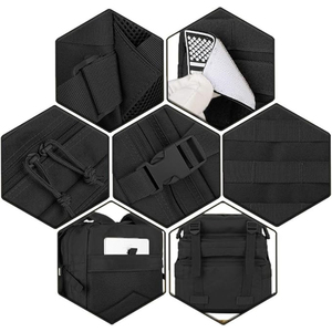 Sac à dos de randonnée unisexe personnalisé, camouflage multicolore, pour la montagne, avec cadre interne, 36-56L, en polyester Oxford 900D, fermeture éclair et fermoir, imperméable - Product Image 5