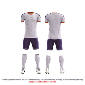 Aanpasbare unisex voetbaltenues voor volwassenen - Polyestervezel, sneldrogend, hittetransfer bedrukt, effen, korte mouwen, zomer - Product Image 6