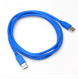 <b>Usb</b> 3.0 Male <b>To</b> Male Data <b>Cable</b> Blue All Copper High Speed For Computer And External Devices - Product Image 2