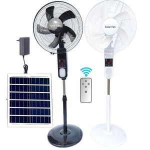Ventilateur sur pied rechargeable solaire 16/18 pouces avec lumières solaires, ventilateur solaire DY-209YK, ventilateur rechargeable solaire - Product Image 3