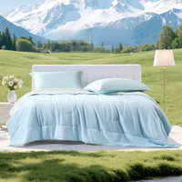 Couette d'été antibactérienne pour enfants, en fibres de soja et polyester, respirante et absorbante, lavable en machine