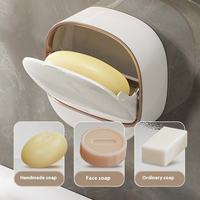 Support mural HZ23 sans perçage, sans drainage, en PP, pour salle de bain, avec étagère de rangement et porte-savon – Vente en gros