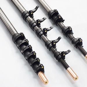 Pôle télescopique en fibre de carbone de haute qualité 12m/15m, antenne réglable en fibre de verre, produit durable en fibre de carbone - Product Image 4