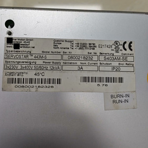 ไดรฟ์ SERVOSTAR 443M-S S403AM-SE รุ่น 400-M - Product Image 6