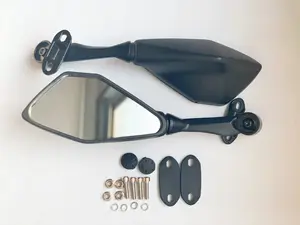 Моторные аксессуары мотоциклетное черное пластиковое зеркало заднего вида для мотоцикла для скутера 10 мм резьбовой болт боковое зеркало мотоцикла