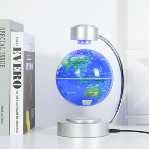 140mm avec éclairage magnétique flottant rotatif carte du monde Globe géographie éducation ressources pédagogiques cadeau - Product Image 3