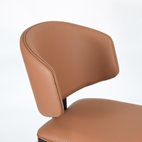 Direct usine : Chaise de salle à manger moderne et confortable, chaise à dossier rembourré avec structure en fer noir pour la maison, les restaurants, les cafés, et les salons.