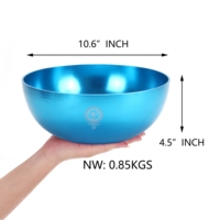 Cuencos cantores sintonizados 240 HZ B3 Note, 10 pulgadas de terapia de frecuencia Schumann para baño curativo de sonido Ideal para meditación Yoga Reiki