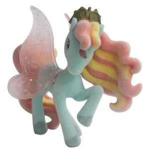 Figurine d'<span class=keywords><strong>action</strong></span> de licorne floquée, figurine de cheval promotionnelle, motif papillon, cheval, loisirs pour enfants à collectionner - Product Image 4