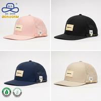 Gorra de Golf Premium Impermeable con Perforaciones Láser, de Secado Rápido, Color Rosa, con Soporte para Tees, Parche Personalizado y Servicio ODM