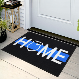 Tapis d'entrée en nylon noir 40x60cm avec bord en caoutchouc antidérapant, absorbant <span class=keywords><strong>la</strong></span> poussière, pour intérieur et extérieur, décoration de <span class=keywords><strong>la</strong></span> maison, vente en gros - Product Image 1