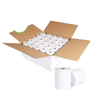Rollos de recibos térmicos de 57mm, papel de caja registradora de una sola capa de 57x50mm para máquina POS, cajero automático, modelo personalizado