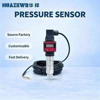 Transducteur de pression miniature en acier inoxydable avec affichage numérique LCD, signal 4-20mA RS485, capteur de pression d'eau, d'huile et d'air ±0,25% FS