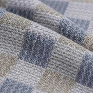 Premium <b>Grey</b> Cotton <b>Bath</b> Towel Checkered Texture Soft Absorbent Lightweight Quick Dry Woven <b>Bath</b> <b>Sheet</b> for Men Women 156 x 76 cm - Product Image 3
