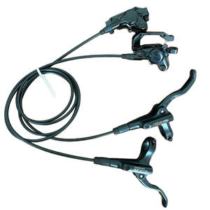 Frenos de Disco Hidráulicos para Bicicleta de Montaña y Carretera, Juego Delantero y Trasero, Cuerpo de Aluminio Forjado Negro, Aceite Mineral - Product Image 1