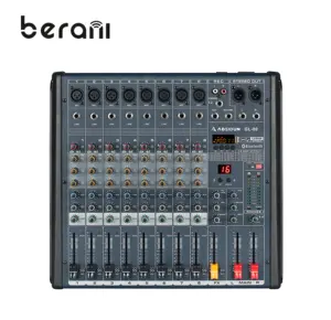 Berani GL80 prezzo di fabbrica a basso rumore piccolo concerto Stage Bar DJ utilizza un Mixer a 8 canali