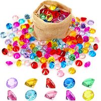 Jouets de plongée pour piscine, diamants en acrylique, bijoux de plongée, pierres précieuses de plage pour les jeux aquatiques d'été