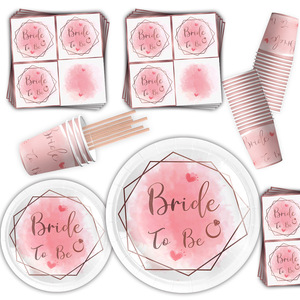 Tasses jetables, assiettes, serviettes, ensemble de vaisselle en papier pour fête, fournitures de fête, thème bronzant personnalisé pour événement d'anniversaire - Product Image 2