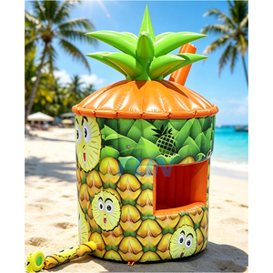 Carpa Inflable Personalizada con Forma de Piña para Publicidad Exterior, Kiosco <span class=keywords><strong>Gigante</strong></span> de Bebidas con Forma de Fruta para Festivales de Verano y Carnavales en la Playa - Product Image 2