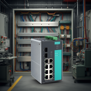 สวิตช์จัดการ Moxa EDS-510A-1GT2SFP-T แบบ 8 พอร์ต Gigabit Ethernet สำหรับติดตั้งบนราง DIN สำหรับอุตสาหกรรม - Product Image 3