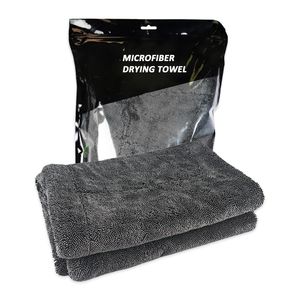 ผ้าเช็ดรถไมโครไฟเบอร์แบบพรีเมียม 1200gsm 1400gsm ผ้าไมโครไฟเบอร์ขนาดใหญ่แบบบิดเกลียวสำหรับเช็ดรถ - Product Image 1