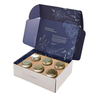 Scatole per Candele in Cartone Ondulato Ecologiche Personalizzate, Confezione di Lusso per Spedizione Candele