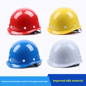 หมวกนิรภัยสำหรับงานก่อสร้าง มาตรฐานแห่งชาติ  วัสดุไฟเบอร์กลาส <span class=keywords><strong>ABS</strong></span> หนาพิเศษ ระบายอากาศได้ดี แบบมีร่อง  ได้รับการรับรองมาตรฐาน 3C - Product Image 5