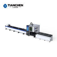 Machine de découpe de tubes en fibre laser CNC TianChen 1500W 2000W 3000W pour tubes métalliques