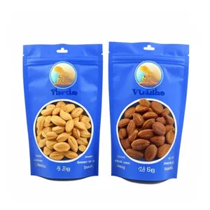 Recyclable Stand Up Pouch Foils Zipper Bags Snack Nuts Spice Food Heat Sealed Packaging Bags Customized