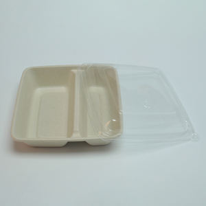 Platos <span class=keywords><strong>de</strong></span> Pulpa <span class=keywords><strong>de</strong></span> <span class=keywords><strong>Caña</strong></span> <span class=keywords><strong>de</strong></span> Azúcar Desechables, Ecológicos, Biodegradables y Sostenibles para Comida para Llevar - Product Image 4