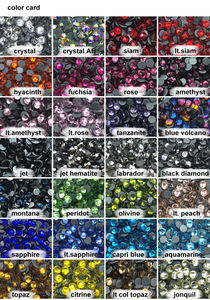 Kualitas tinggi penjualan terlaris SS4-SS30 kristal panas memperbaiki kaca Flatback Strass grosir Hotfix Rhinestones untuk Diy cangkir sepatu pakaian - Product Image 5