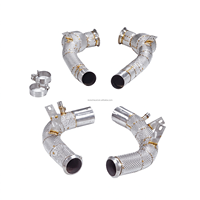 Tuyau d'échappement avant (Downpipe) pour Mercedes AMG GT63 Pro 4MATIC+ Coupé 2025 M177 4.0T en acier inoxydable 304 avec bouclier thermique – Performance optimisée