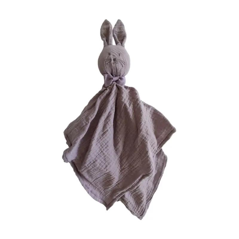 HONGCH-mantas de gasa de algodón de muselina supersuave, toalla calmante lavable para bebé, con cabezas de animales