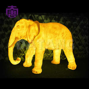 Lámpara pequeña con forma de elefante para decoración navideña en exteriores, iluminación decorativa para parques, calles, centros comerciales y paisajes. - Product Image 5