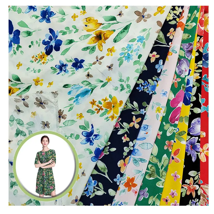 5-10 Colors Each Design Fabric Textile Raw Material Polyester Digital Printing Fabric Buy Online Have Stock
