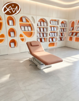 Table de massage électrique ergonomique avec base stable, lit de beauté réglable pour maquillage permanent et soins du visage