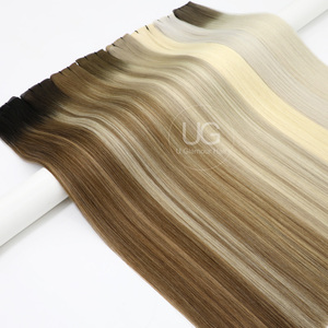 Estensioni di <span class=keywords><strong>Capelli</strong></span> Umani Vergini Remy a Doppio Filamento Invisibile U Glamour, Lisci Setosi per Salone - Product Image 5