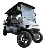 Chariot de golf électrique 4x4 levé personnalisé Buggy des dunes 6 places avec boîte utilitaire écran LED musique