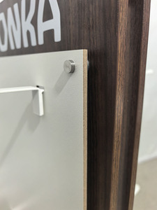 Hai mặt liên quan đến trang trí bằng gỗ hiển thị đứng gỗ quay trang sức vòng cổ khuyến mãi móc áo với móc dài - Product Image 5