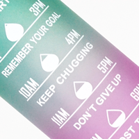 Bouteille d'eau en plastique personnalisée sans BPA avec marqueur de temps, idéale pour le fitness, vente en gros, offre spéciale