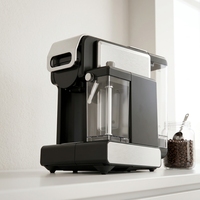 Machine à café Dolce Nesp Pod 3-en-1 semi-automatique multifonctionnelle électrique en plastique, 19 bars de pression, carton de lait français
