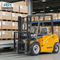 Forklift listrik 2.5 Ton HangCha dengan baterai Lithium untuk kemampuan adaptasi wisata luar ruangan & dalam ruangan untuk trotoar luar ruangan