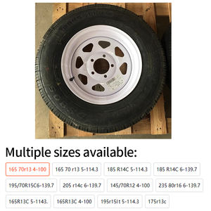 Neumáticos y Accesorios <span class=keywords><strong>para</strong></span> <span class=keywords><strong>Remolque</strong></span> Keazet de Alta Calidad, Caucho+Acero, 165/70R13 185R14C, Enganche de 5/6 Orificios, Carga Máxima 300 kg - Product Image 2