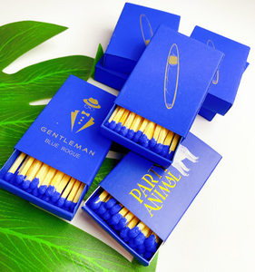 Bâtons d'allumettes en bois noir et <span class=keywords><strong>bleu</strong></span> avec caractéristiques de sécurité pour les fêtes et le ménage - Product Image 4