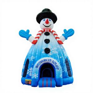 Castillo Inflable Comercial para Niños, Trampolín de PVC con Diseño de Muñeco de Nieve, Resistente al Fuego y al Agua, Tamaño Personalizado, Certificado CE, Fácil de Instalar - Product Image 1
